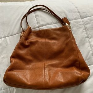 Coach Madison Phoebe Pebbled Leather Shoulder Bag